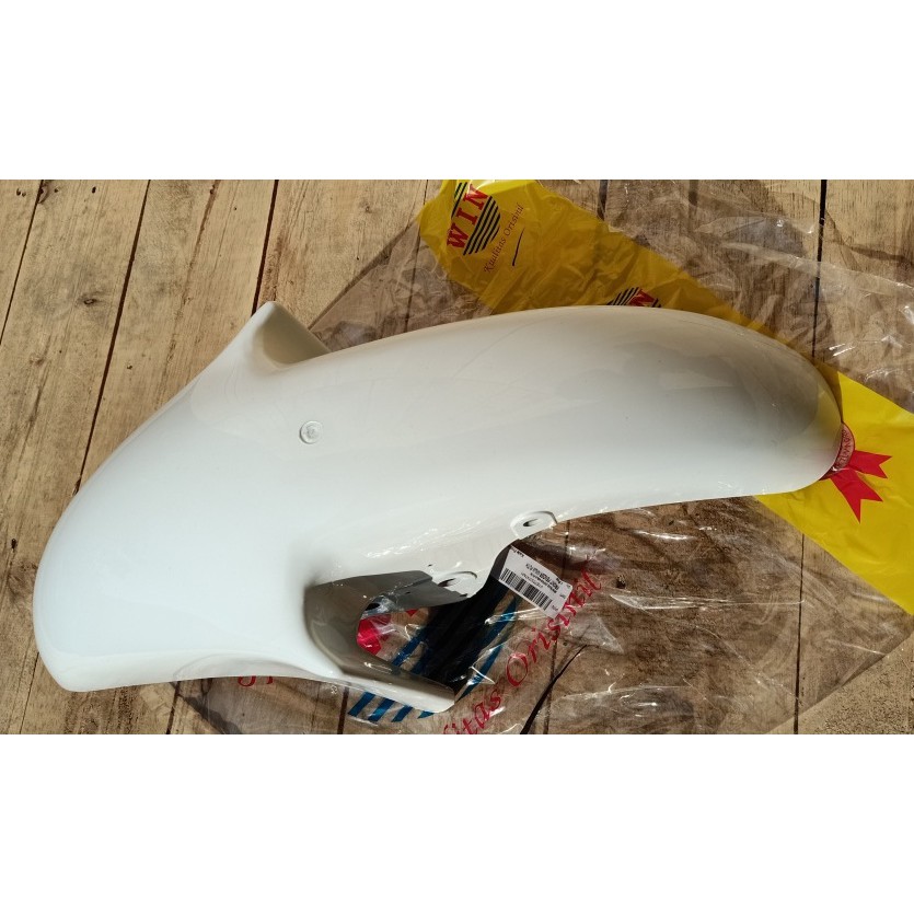 Slebor Spakbor Depan Ninja 150 RR KRR Warna Putih Merek Win