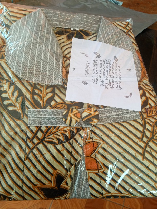 Batik Wanita Asj Sa Hrb026 Kenongo Kemeja Tosca Pendek