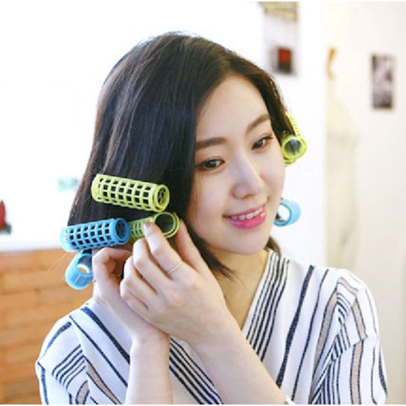 Hair Roller Set 5Pcs + Roll Curler / Roll Rambut / Jepit Rambut Set Penambah Volume