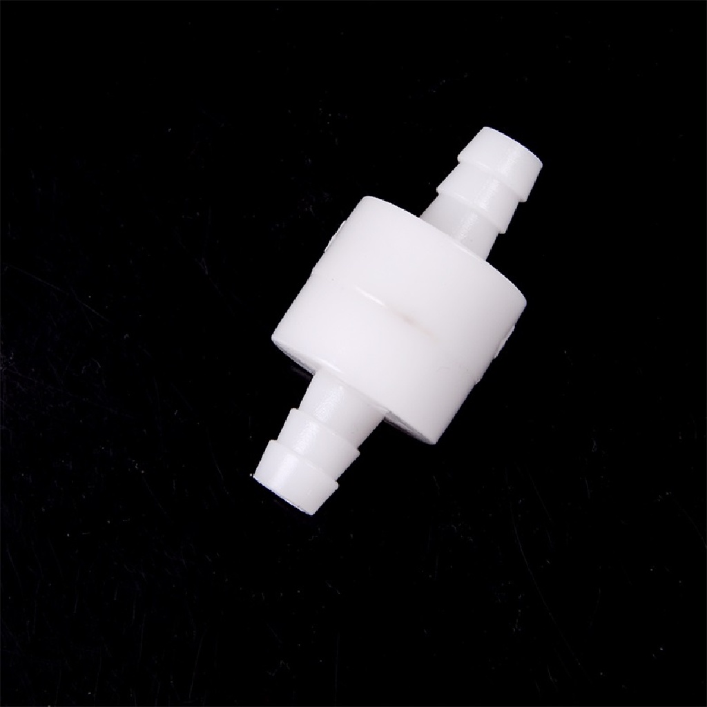 Sho Katup Inline Satu Arah 8mm 1 / 4 &quot;Bahan Plastik Warna Putih Untuk Bahan Bakar / Diesel / Gas / Cairan / Udara