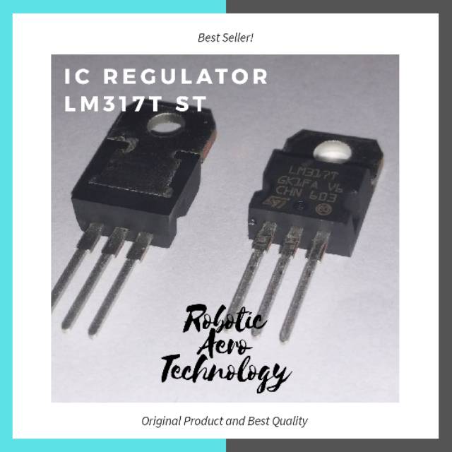 LM317 LM 317 LM317T TO-220 ADJUSTABLE VOLTAGE REGULATOR ORIGINAL ST