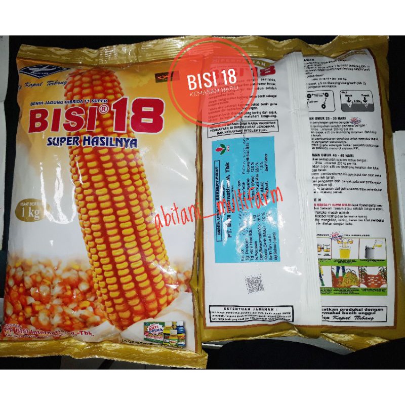 BIBIT - BISI 18 BENIH JAGUNG SUPER HIDRIDA SUPER HASILNYA - 1 KG