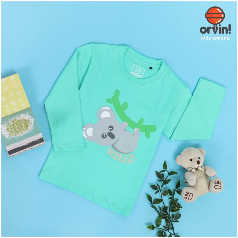 Kaos Tangan Panjang Anak Orvin Kids