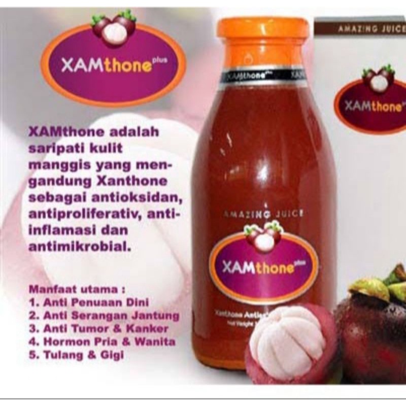 XAMTHONE PLUS KULIT MANGGIS 350ML ORIGINAL / XAMTHONE ASLI