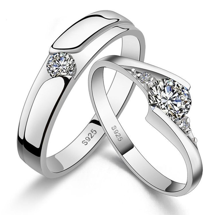 Cincin Kawin Couple Perak 925 Silver - Bisa Request Model Cincin - Cincin Nikah Cincin Tunangan Cinc