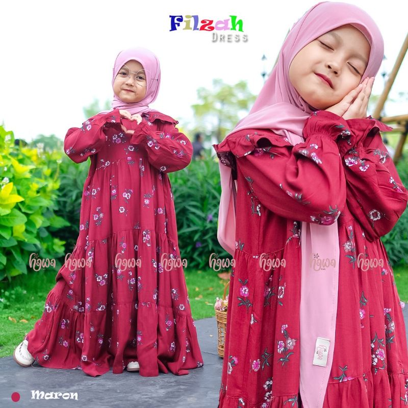 Gamis Anak Perempuan Original Hawa Kids - Filzah Gamis High Quality