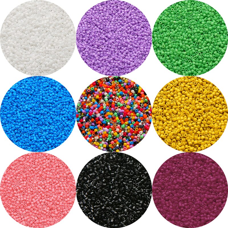 1900pcs Manik-Manik Kaca Czech Lubang Bulat Warna-Warni Ukuran 2mm Untuk Membuat Perhiasan Kalung Anting