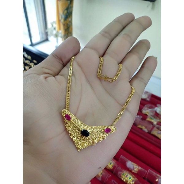 kalung minang rantai titanium kait s
