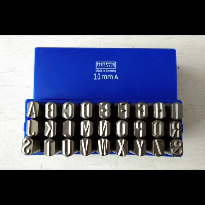 

Promo KETOK HURUF ukuran 10mm / (A-Z) LETTER STAMP PUNCH 10 mm MERK MASUS