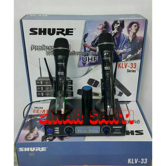 MIC SHURE KLV 33 WIRELESS MICROPHONE