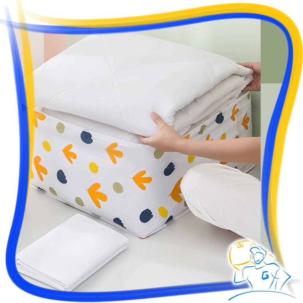 Tempat Penyimpanan Pakaian Anti Debu Kantong Baju Lemari Bed Cover Plastik  Ukuran Jumbo Storage Cloth Dust Cover