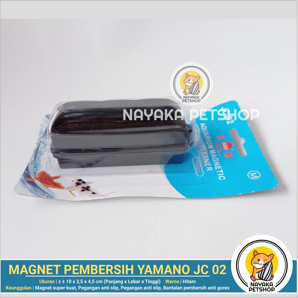 Yamano JC 02 Magnet Aquarium Pembersih Kaca Aquascape