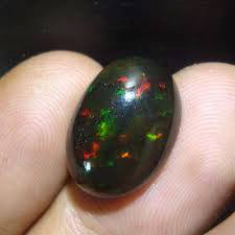 natural black opal
