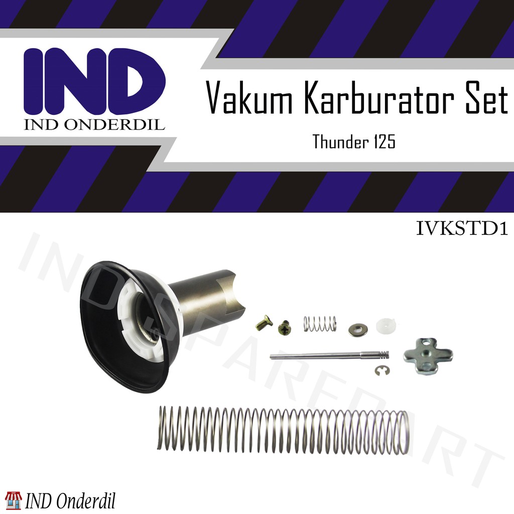 Vakum/Vacum Karburator/Carburator Assy/Set Karet/Jarum/Per Skep Suzuki Thunder/Tunder/Tander 125