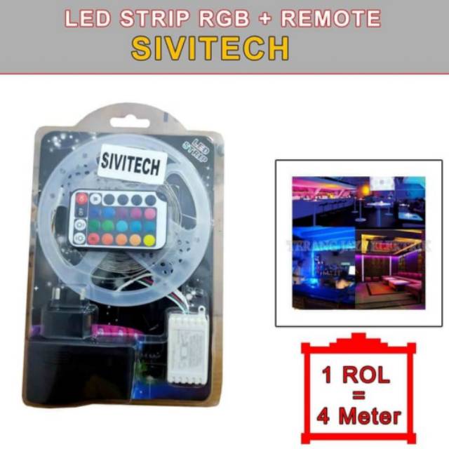 LED strip RGB waterproof /outdoor +adaptor +remote  5 meter rocia
