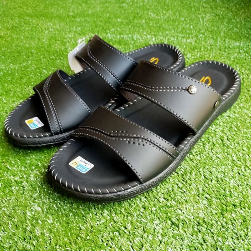 PROMO RAMADHAN / Sandal Kulit / Sandal Pria / Sandal Slide / Sandal Casual Pria/ Sandal ban 2