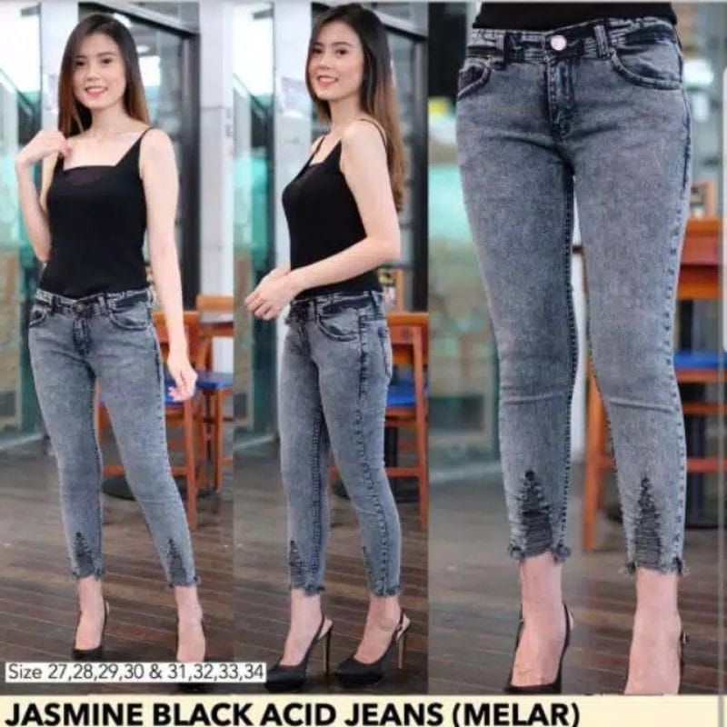 1 KG MUAT 4 PCS | CELANA JEANS WANITA TERBARU CELANA 7/9 SENOW BULU