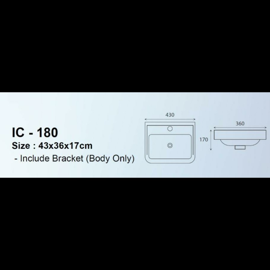 Wastafel Keramik ICEPOL Petak - Medan