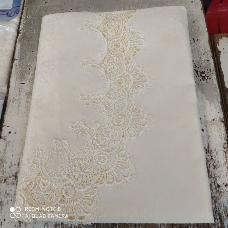 taplak meja makan 4kursi oval