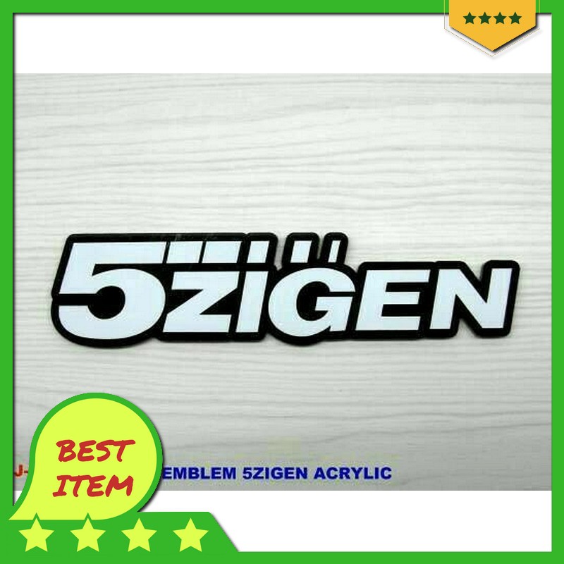 emblem mobil tulisan 5zigen variasi modifikasi mobil racing murah
