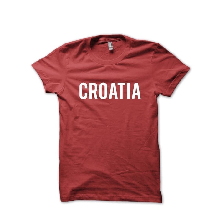 BAJU KAOS T-SHIRT WORLD CUP CROATIA KROASIA