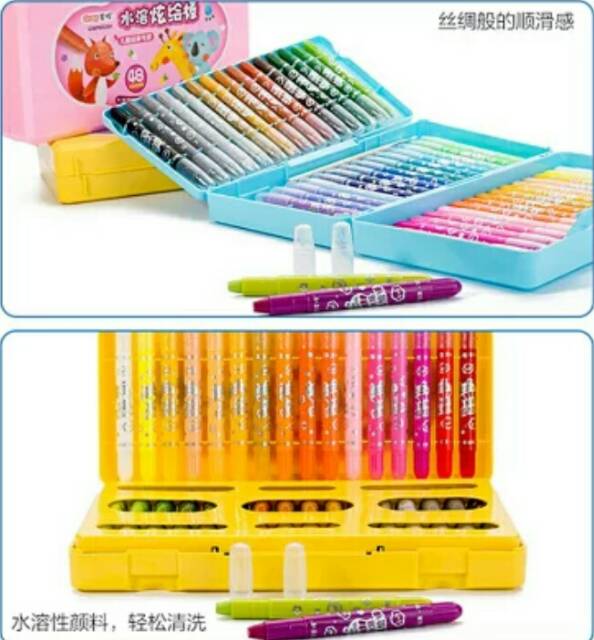 ESW Grasp Original Crayon 48 Warna Kode 602 &amp; 607 Mata Sedang