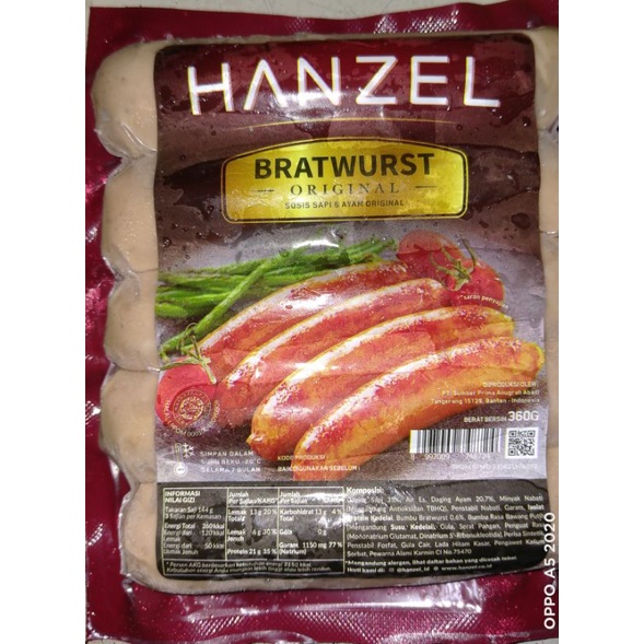 

SOSIS SAPI HANSEL BRATWURST 360G