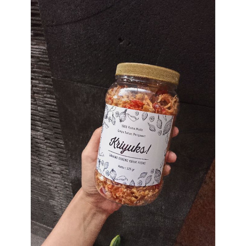 

KRIYUKS! / BAWANG GORENG PEDAS RAWIT KRIUK RENYAH 125gr