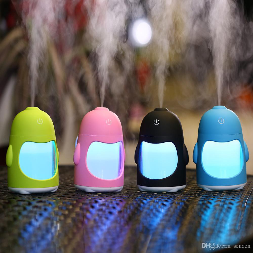 USB Penguin Humidifier Colorful LED Light - QW-Q3 - 150ML