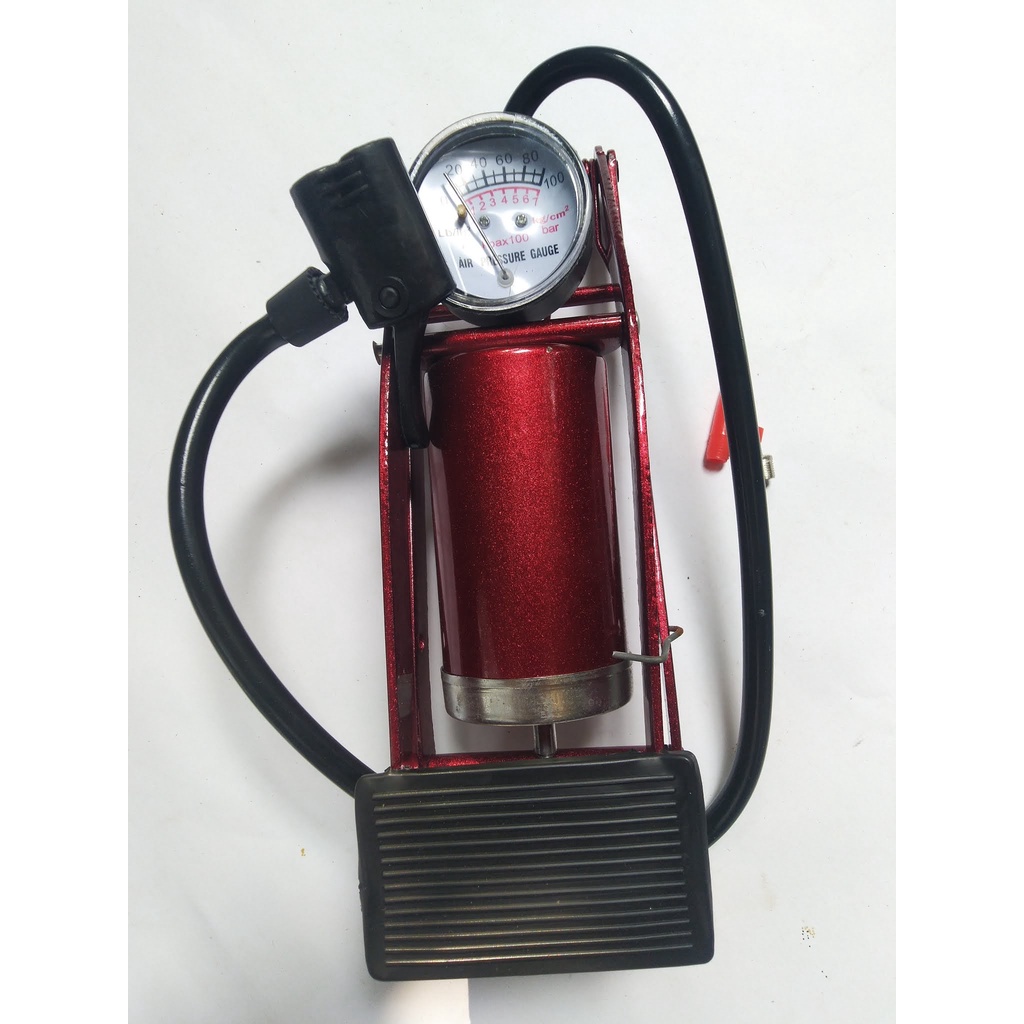 Pompa Kaki 1 Tabung Manual Sepeda Dan Motor Atlantis Pompa Sepeda Besi