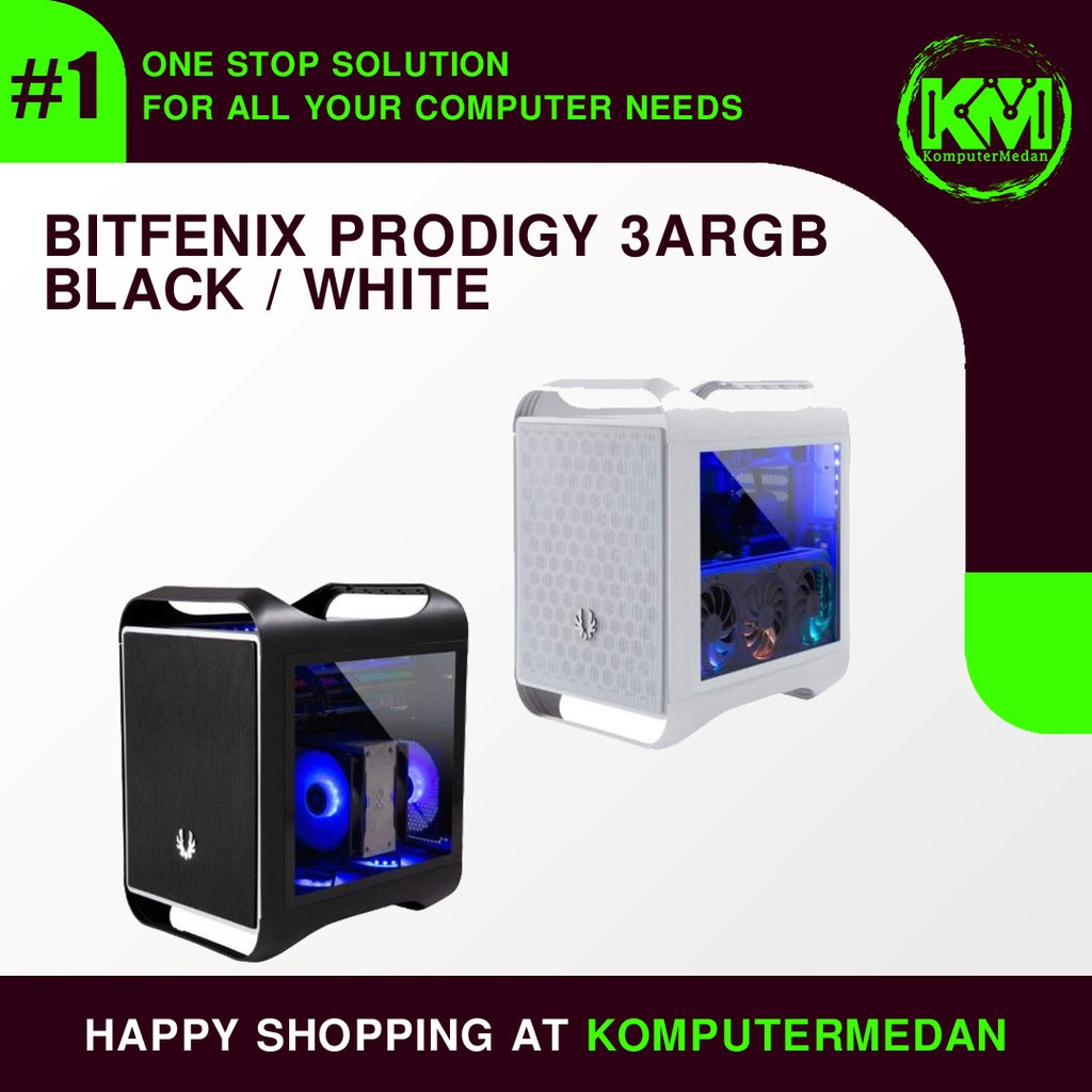 Casing PC Gaming Bitfenix Prodigy 2022 Mini-Itx 3ARGB Case