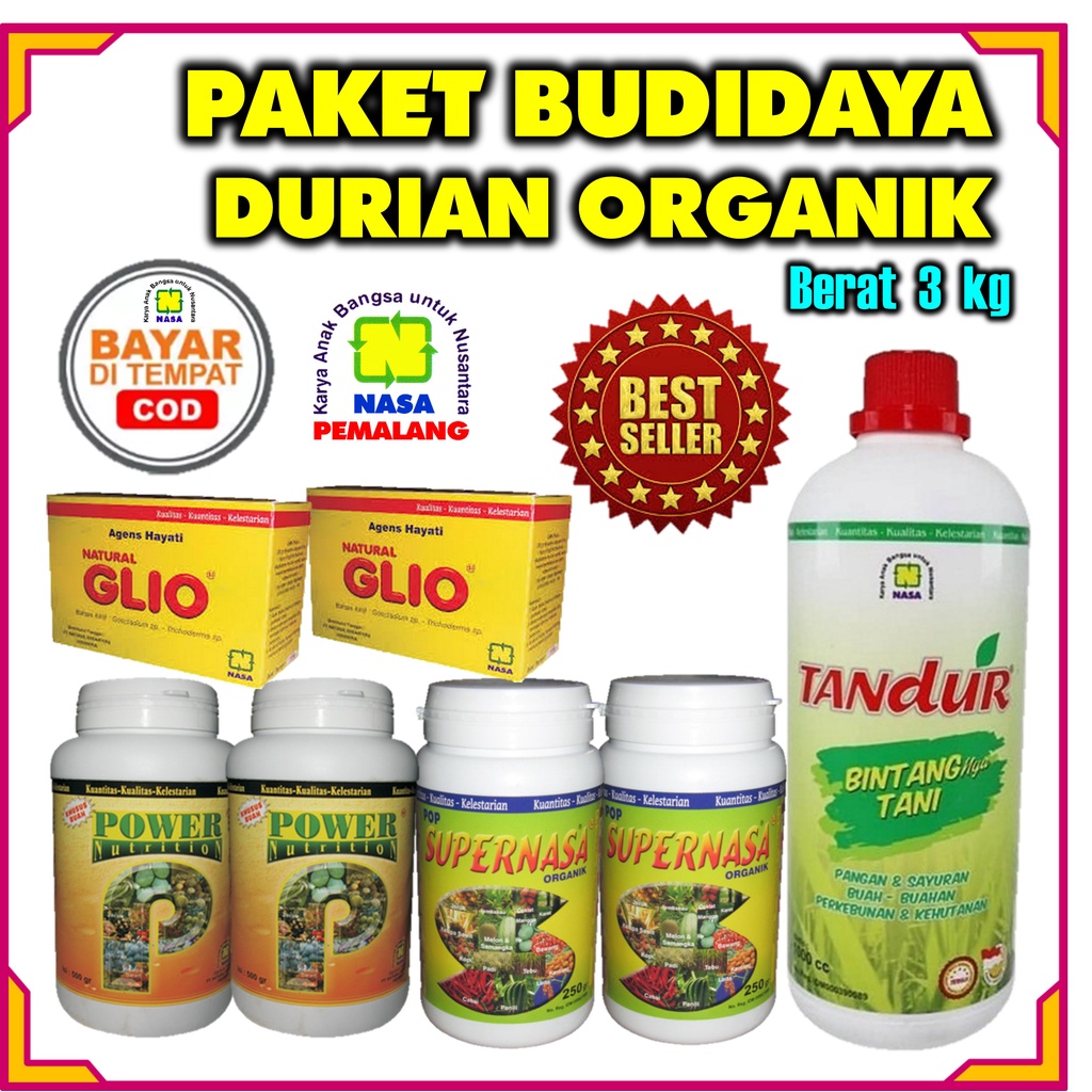 PUPUK DURIAN ORGANIK NASA BINTANG TANI TANDUR SUPERNASA POWER NUTRITION GLIO ORIGINAL PRODUK NASA PE