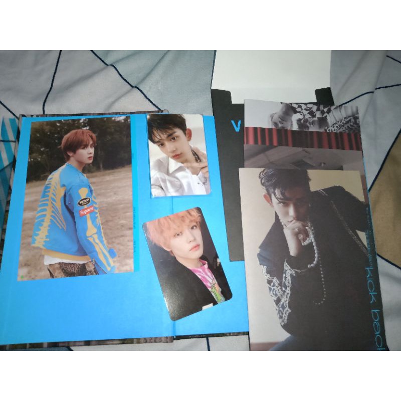 pc nct lucas future/chenle agent/postcard kun kickback stranger wayv/folded poster kickback stranger