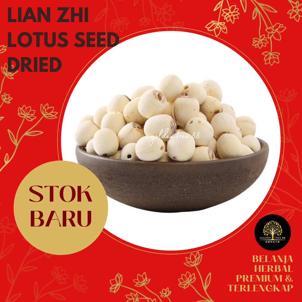 

LE 100 gram Biji Teratai Lotus Seed Lian Zi Lianzi Fresh Original