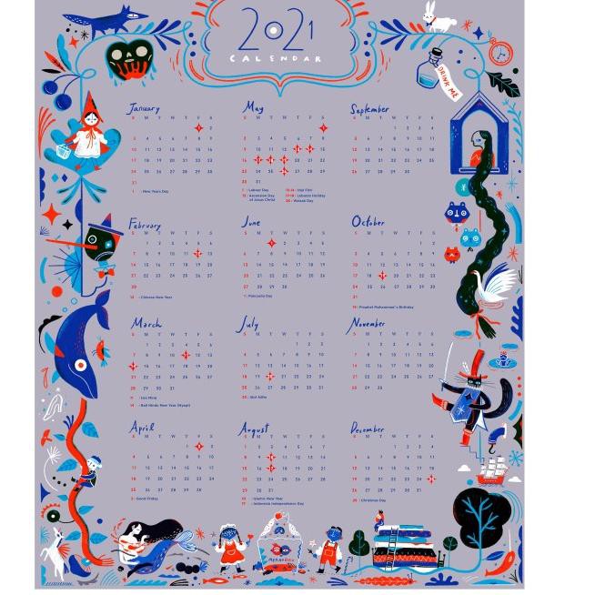 

Barang Pilihan!!>.354PX "Once Upon a Time" 2021 Kalender Indonesia