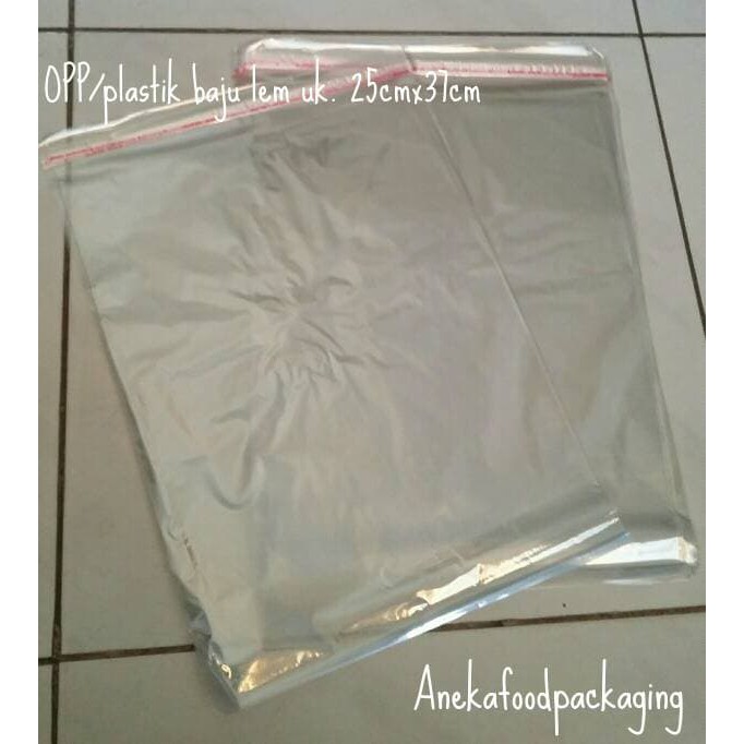 

Order Langsung OPP/plastik baju lem uk.25cmx37cm Diskon