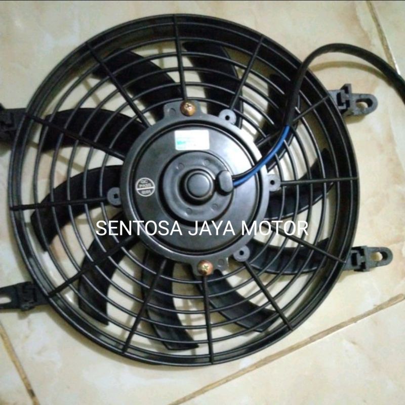 KIPAS MOTOR EXTRA EKSTRA FAN CONDENSOR KONDENSOR RADIATOR AC MOBIL UNIVERSAL 12V