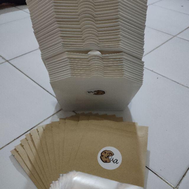@25pcs Standing Pouch Kraft Alufoil Window + Zipper 14 X 22 Cm