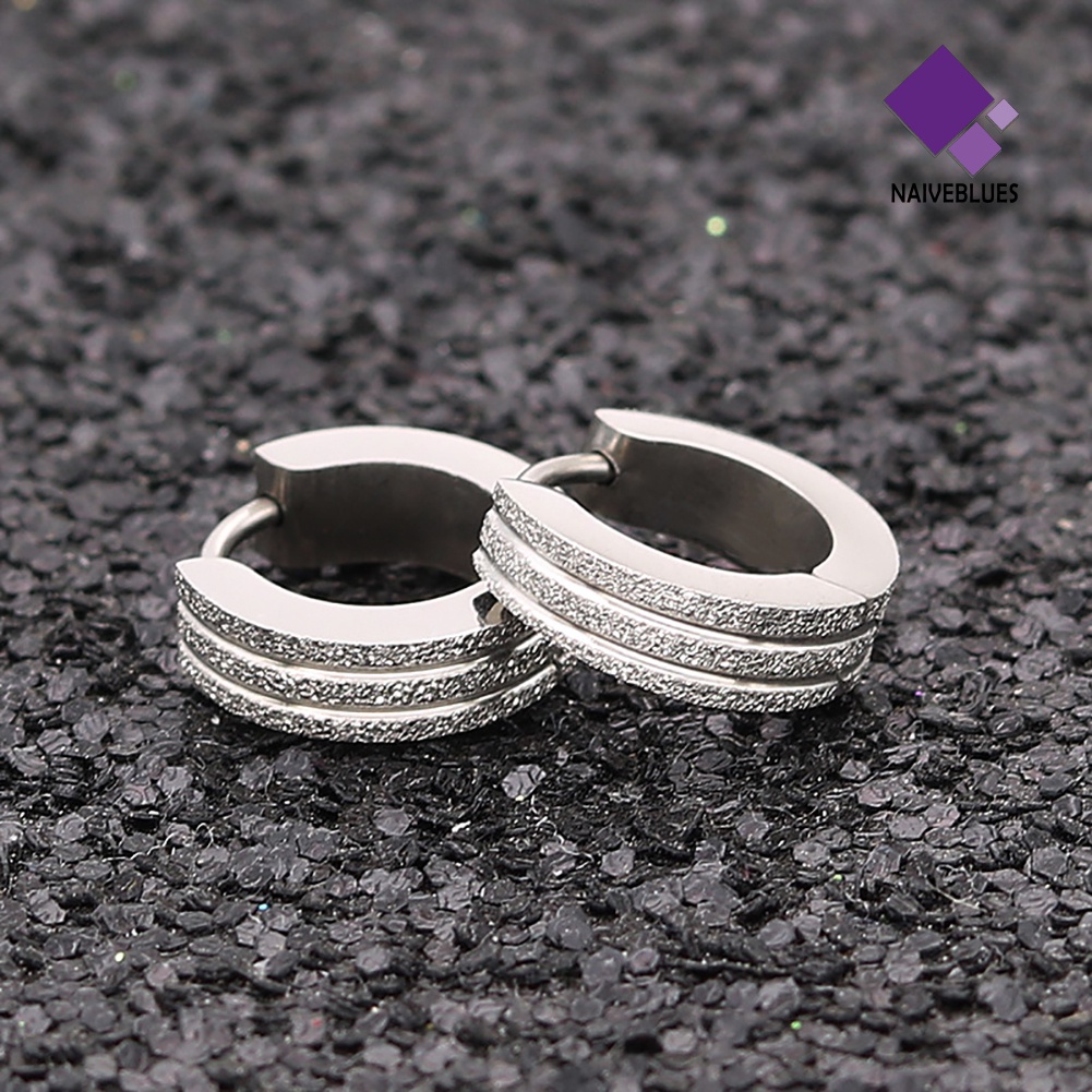 Anting Huggie Bahan Stainless Steel Untuk Unisex