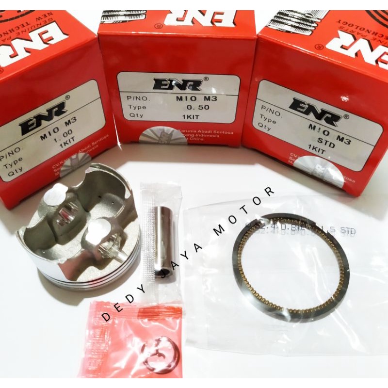 PISTON KIT MIO M3, MIO S, MIO Z, UKURAN STD, 0.50,1.00 ENR BERKUALITAS