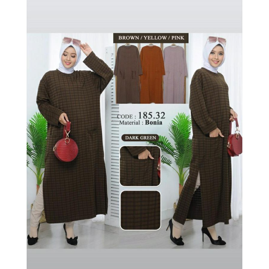 Baju Muslim Wanita Semi Gamis Jumbo Kotak Fit to XXL