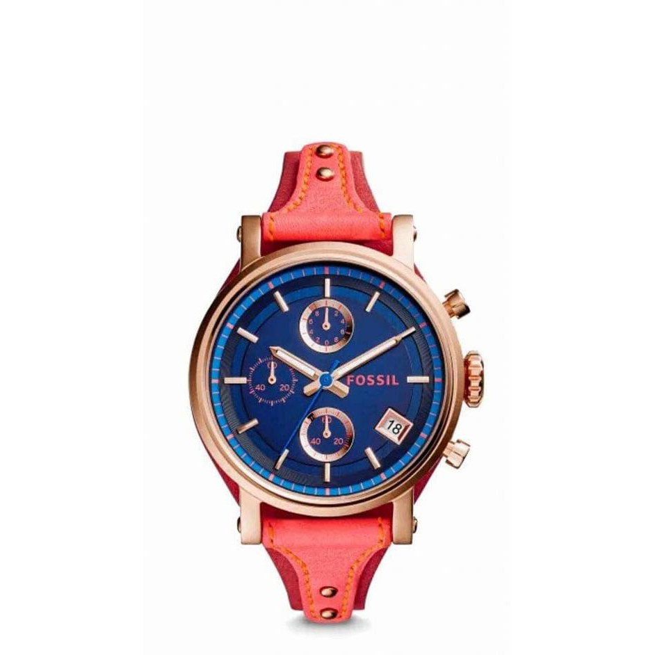 Jam Tangan Fossil Wanita Pink Es4115 Asli Original Nwt Tinbox E7722