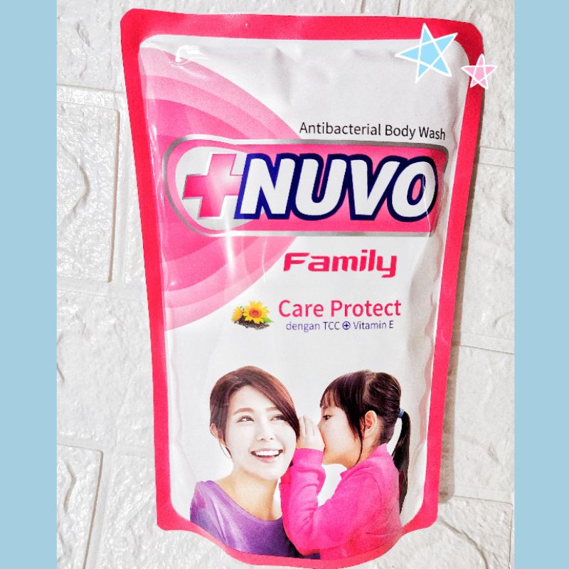 Nuvo Family Anti Bacterial Body Wash Pink 400 ml