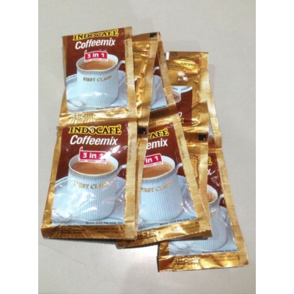 

KOPI INDOCAFFE COFFE MIX 1 PCS 10 RENCENG