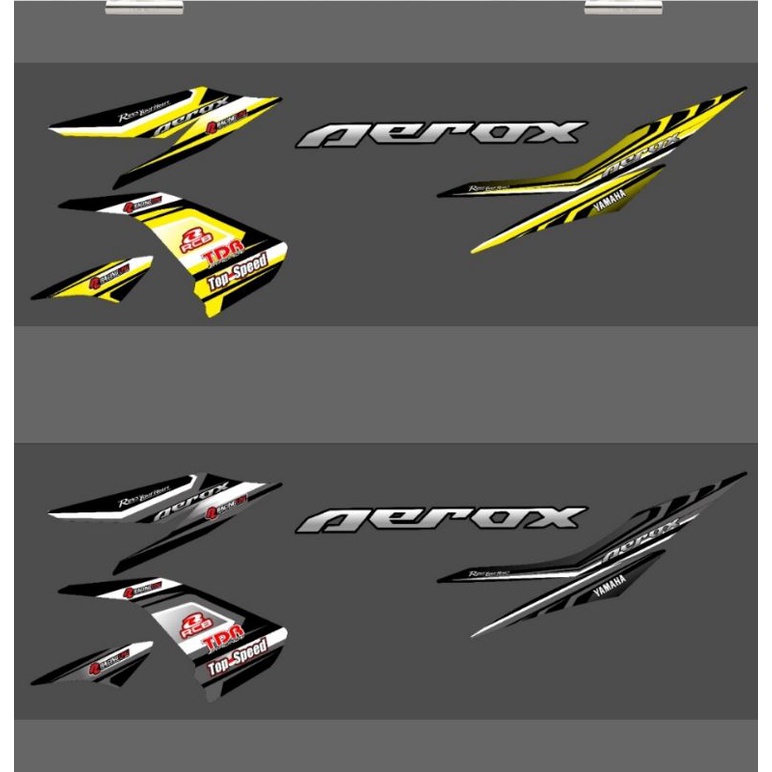 Striping Aerox 155 Variasi Yamaha Sticker Stiker Skotlet Lis Motor Lis Body Lis