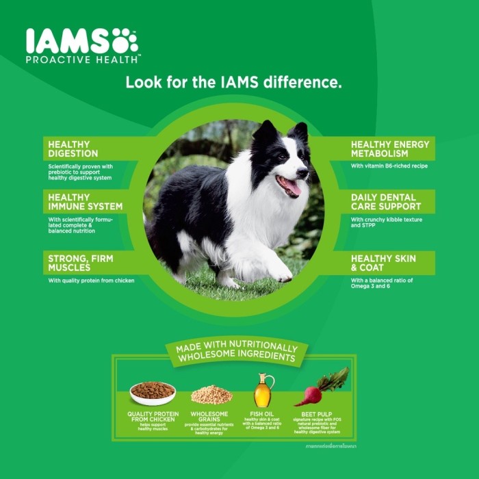 IAMS Dog Food Adult 1.5kg Freshpack Makanan Anjing IAMS Adult Dog