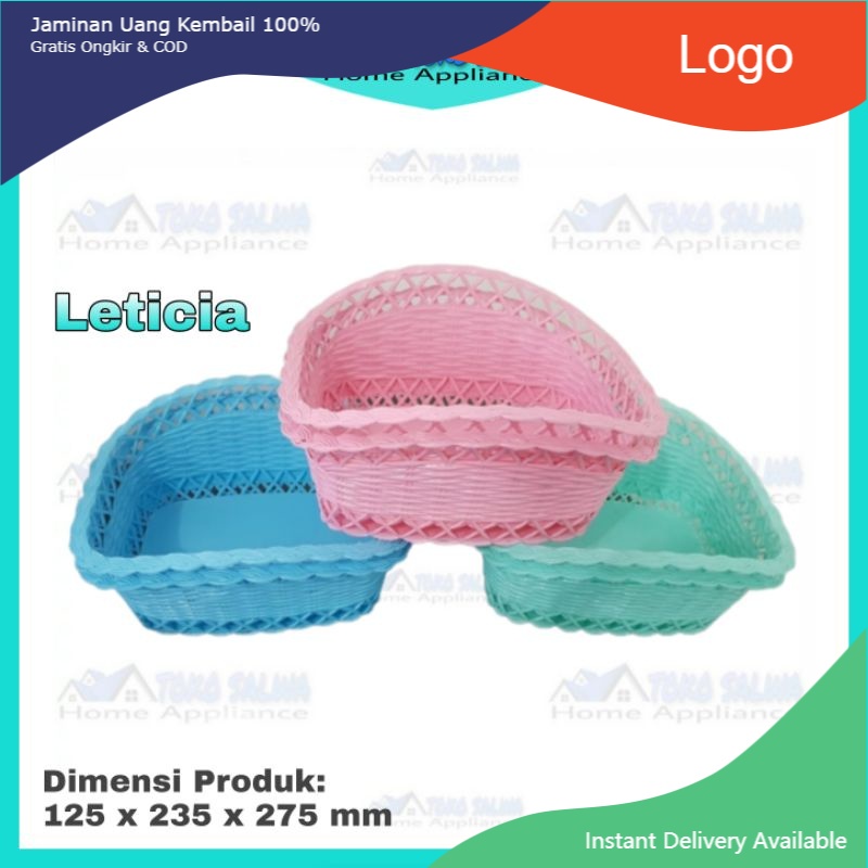 Keranjang Buah/keranjang plastik LETICIA
