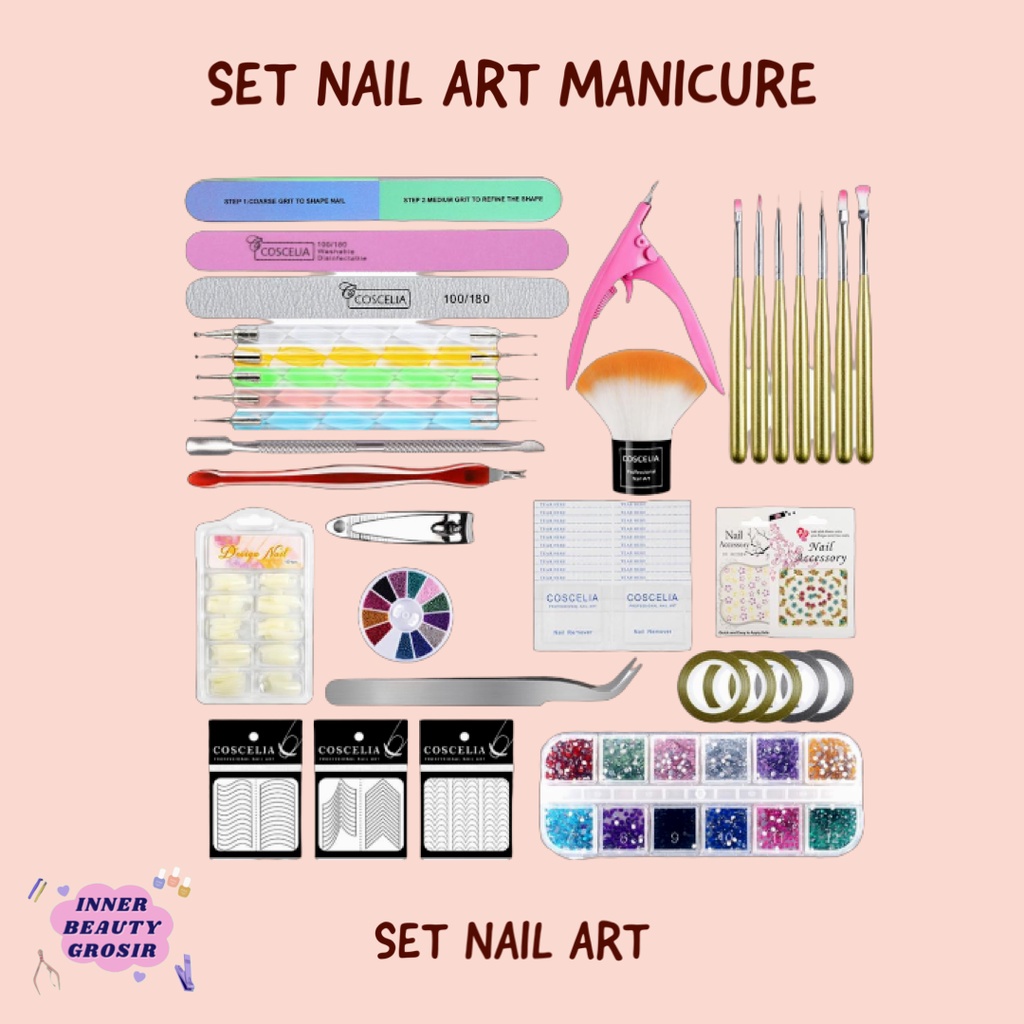Manicure Set Lengkap / Alat Manicure Set Salon