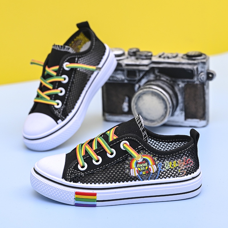 Sepatu Anak Perempuan - Sneaker C-40 RIOR MOTIF Colorful Sepatu Sport Anak Casual Import