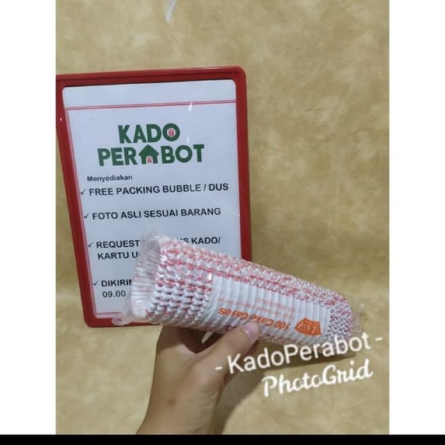 

Kertas bolu kukus - kertas kue pack isi 500 lembar